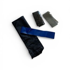 Rubber bands for squats and arm training . Three in the set a bag various colors